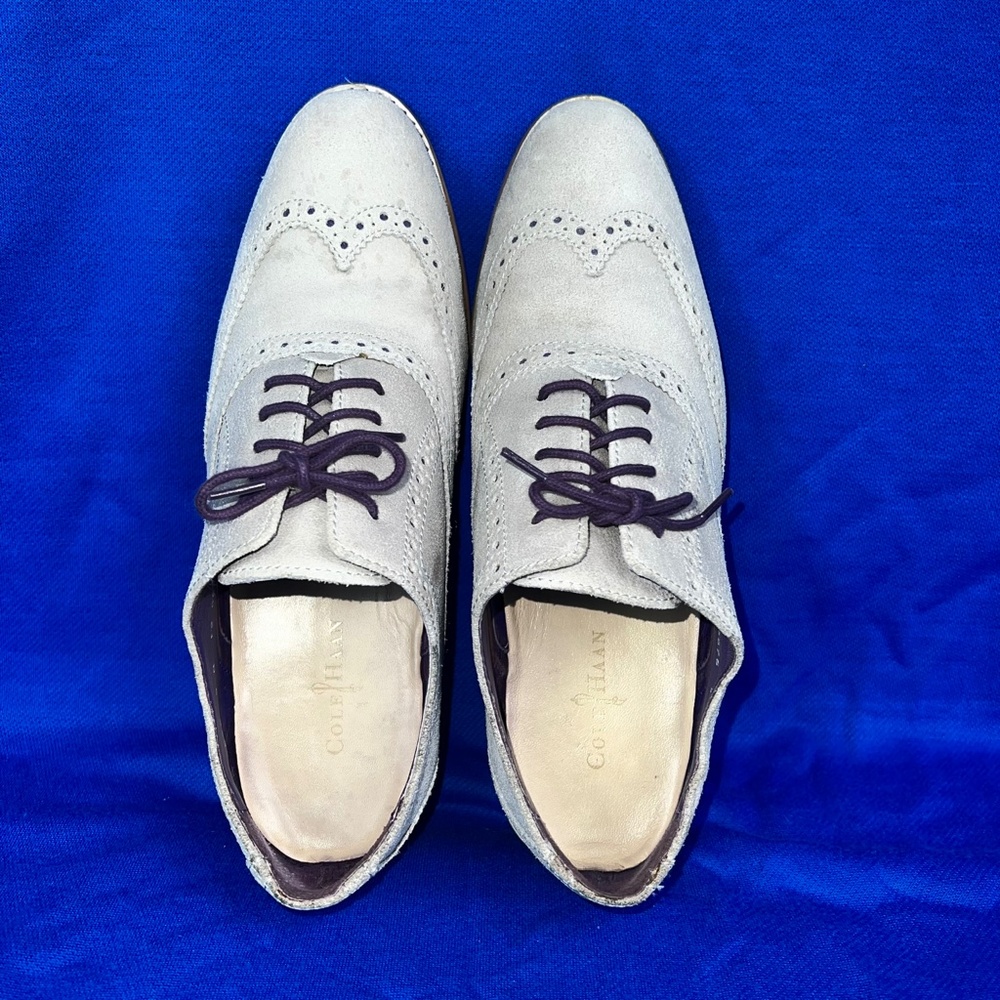 🚫SOLD!*|•COLE HAAN•| Alisa Wingtip Oxford • Unique Taupe/Purple* - Picture 8 of 16